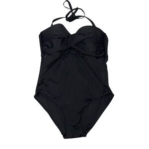 NWOT Knix Elegant Black One-Piece Swimsuit size Large